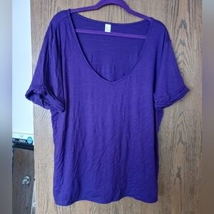 Amazon brand Dorman sleeve v neck tee shirt xl NWOT